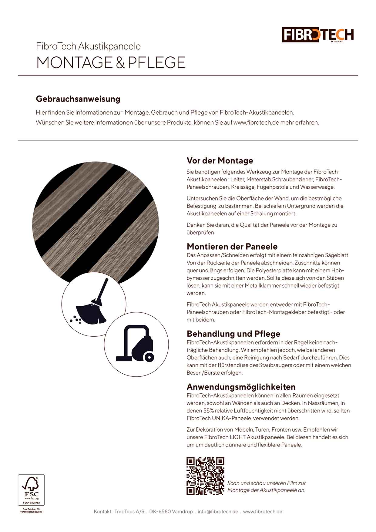 Akustikpaneele Betrieb & Wartung