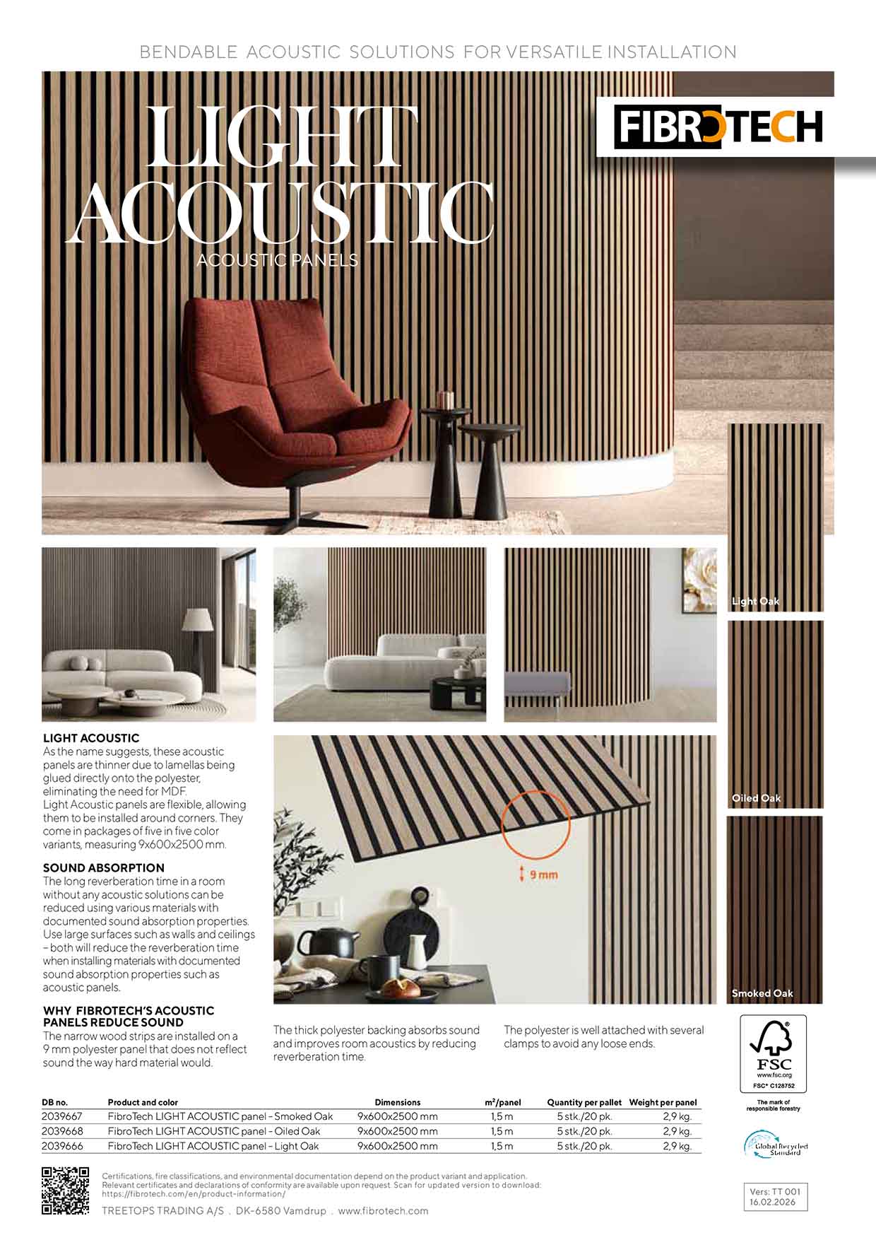 LIGHT ACOUSTIC Datenblätter