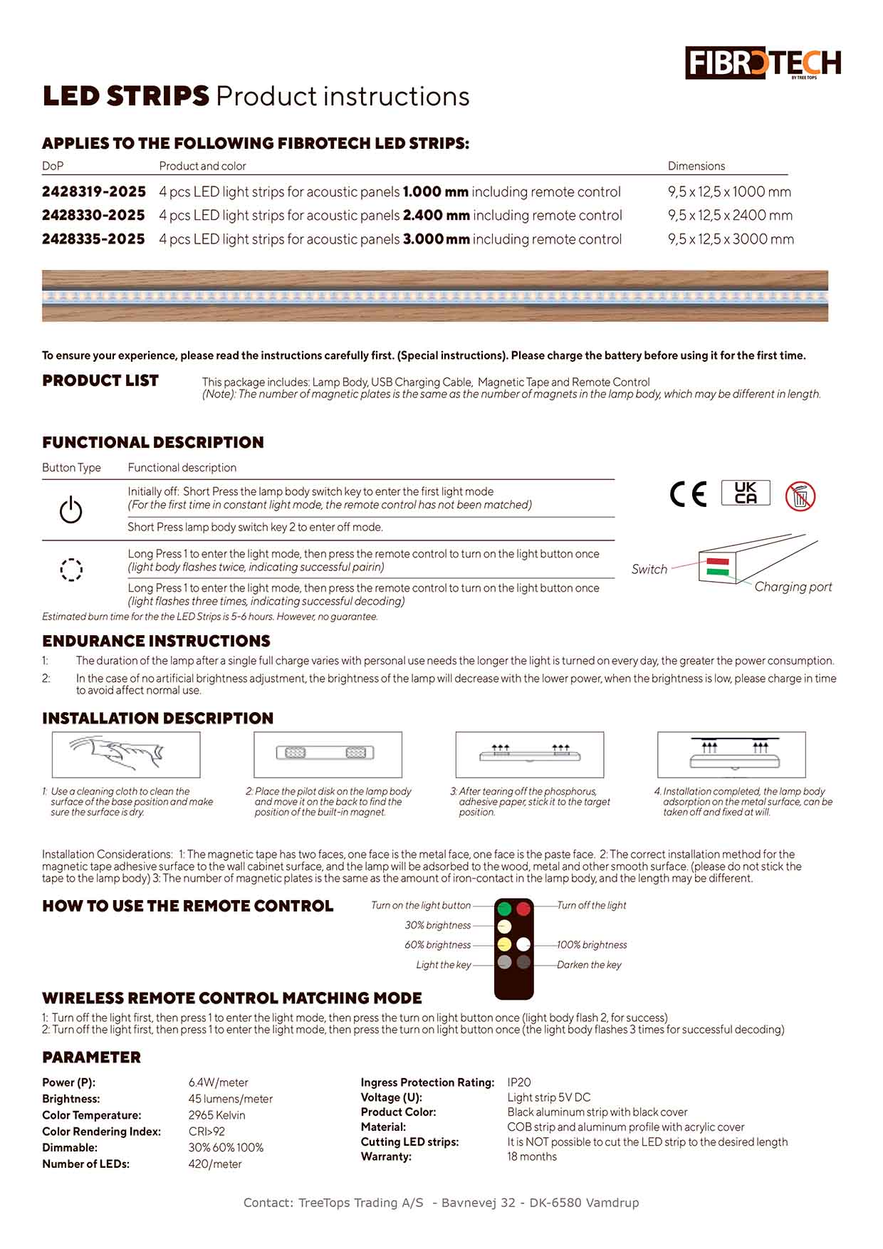 LED-Schiene Manual