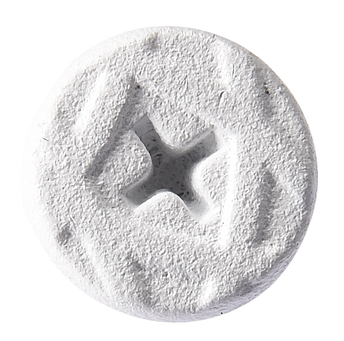 Holzewolle schraube PH2 WEISS - 250 Stk.