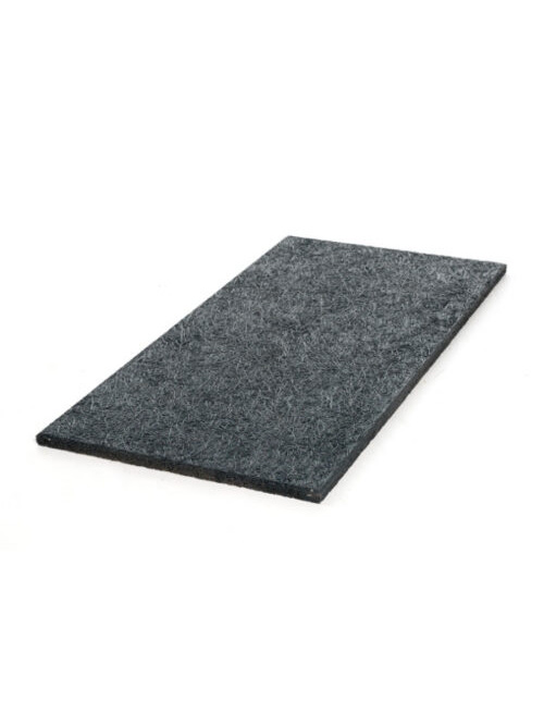 Holzwolle Multifin Schwarz lackiert 600×1200 mm